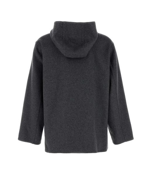 Bottega Veneta Black Hooded Jkt for men