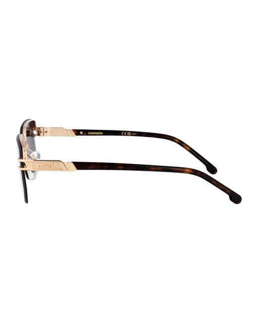 Carrera Blue Havana Metal Sunglasses for men