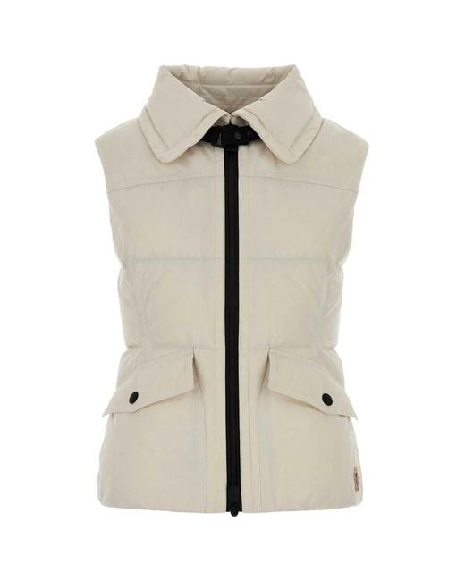 Moncler White Hallaine Vest
