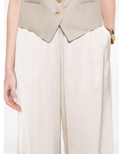 Fabiana Filippi White 100% Viscose Trousers