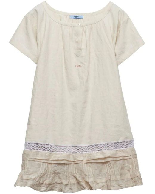 Prada White Cotton Dress