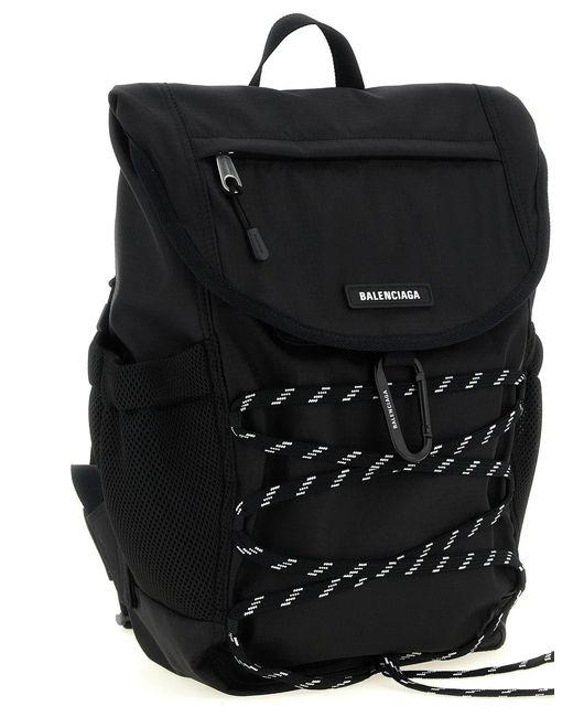 Balenciaga Black 'Hike' Backpack for men