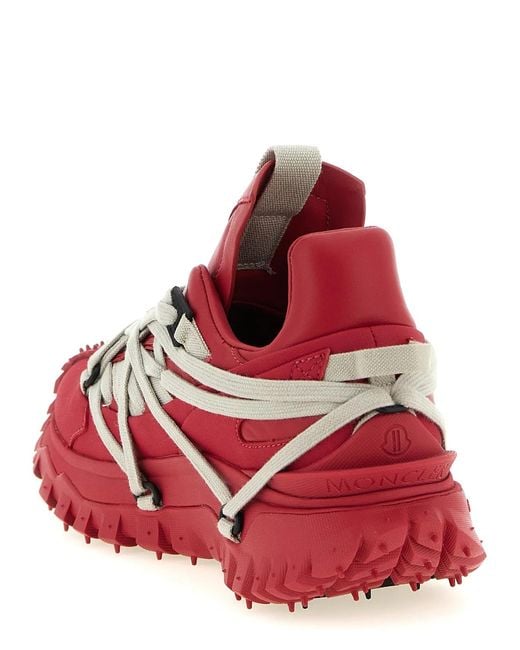 Rick Owens Red Moncler + 'Trailgrip Megalace' Sneakers