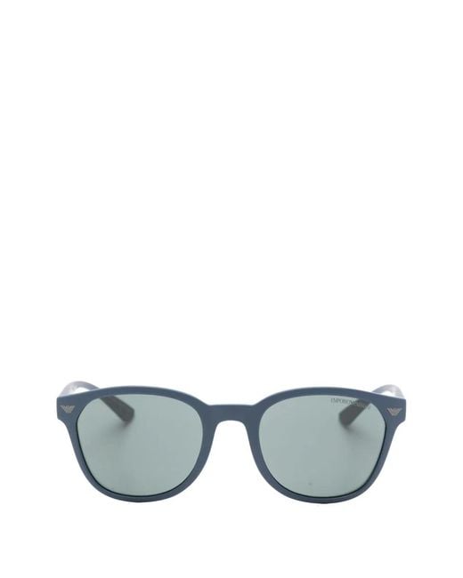Emporio Armani Gray Acetate Sunglasses for men