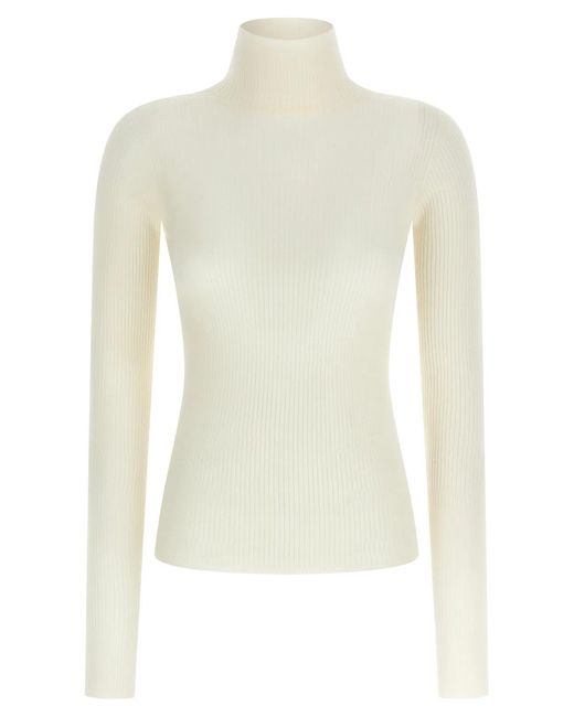 Sportmax White 'Niagara' Turtleneck Sweater