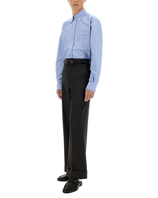 Valentino Blue Vlogo Signature Shirt for men