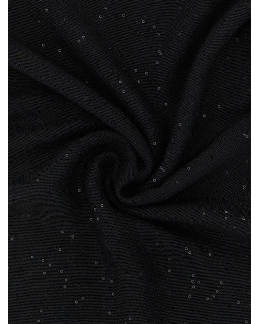 Brunello Cucinelli Black 'Diamante' Scarf