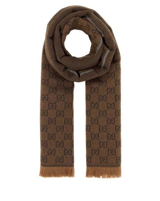 Gucci Natural Wool Scarf for men