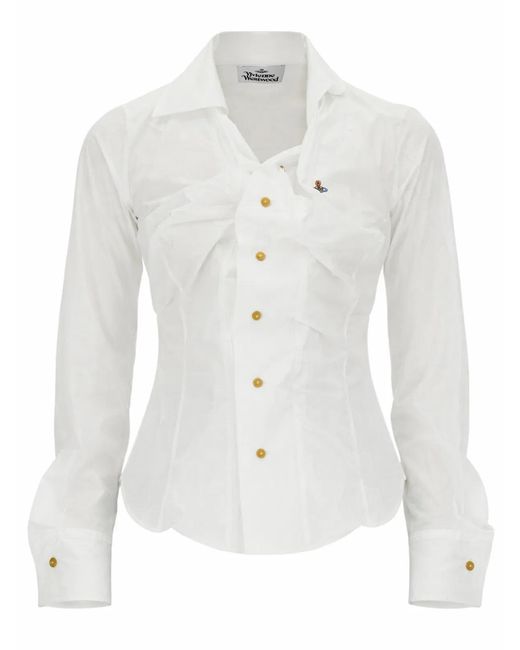Vivienne Westwood White "Drunken" Shirt