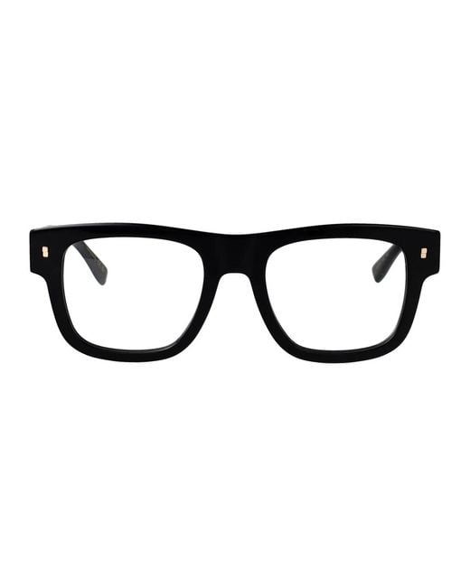 DSquared² Black Acetate Glasses for men
