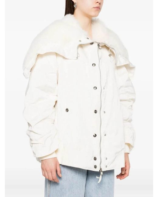 Ermanno Scervino Natural Polyester Parka