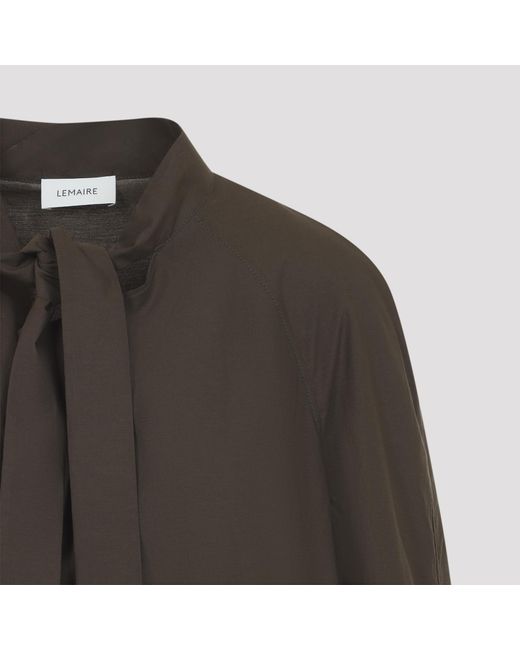 Lemaire Brown Truffle Ascot Blouse