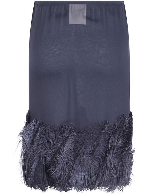 Semicouture Blue "Quanna" Pencil Skirt