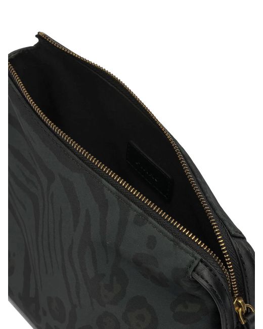 Pinko Black Polyamide Pouch