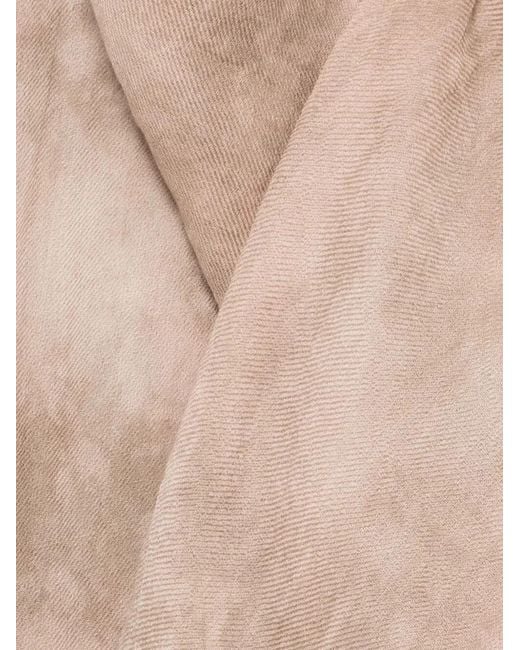Avant Toi Natural "Austen" Faded Effect Light Wool Scarf 100X200 for men