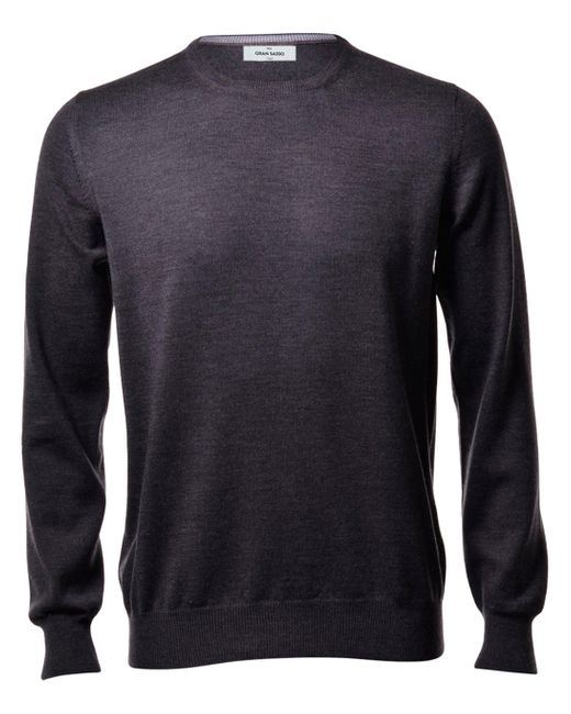 Gran Sasso Blue Wool Paracollo Sweater for men