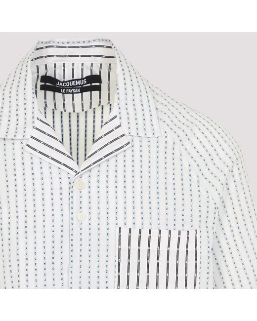 Jacquemus White The Romarin Cotton Shirt for men
