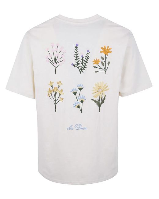 Les Deux Gray "Wild Flower" T-Shirt for men