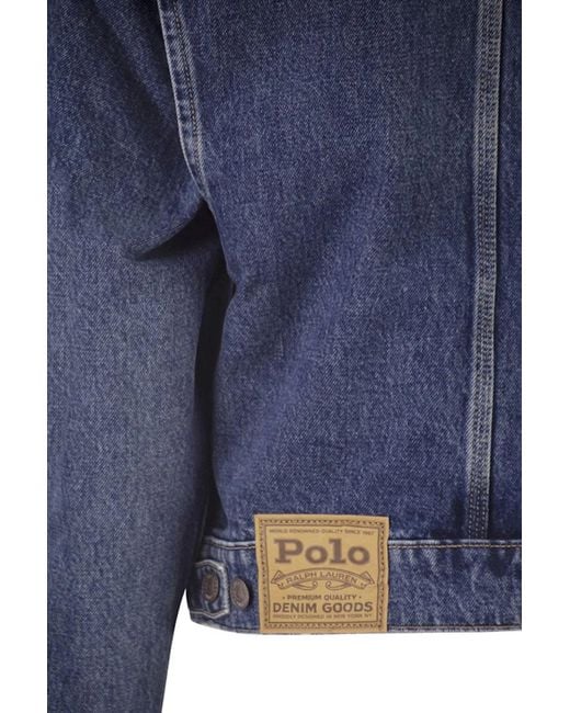 Polo Ralph Lauren Blue Denim Dungaree Jacket