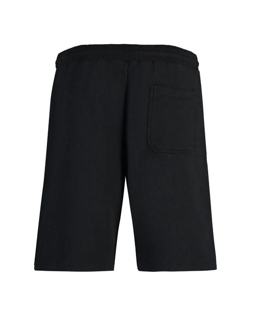 Golden Goose Deluxe Brand Black Diego Cotton Bermuda Shorts for men