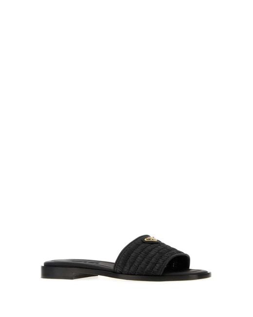 Prada Black Ciabatte