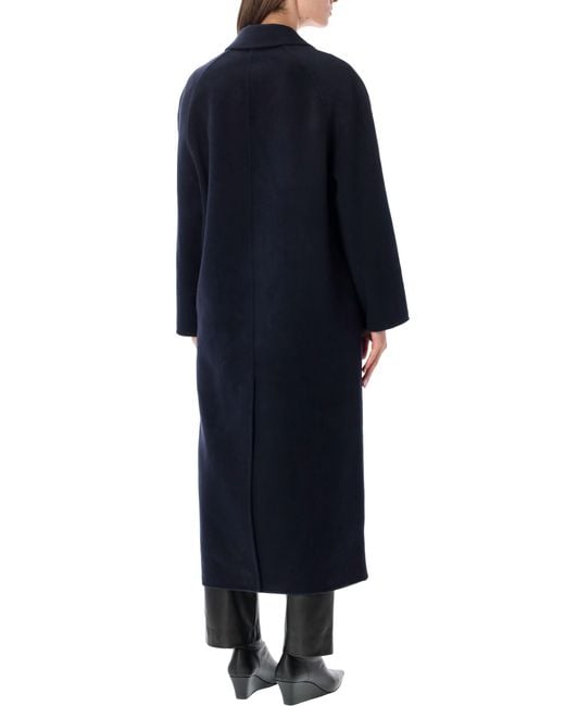 Loulou de Saison Blue Irvin Wool Cashmere Coat