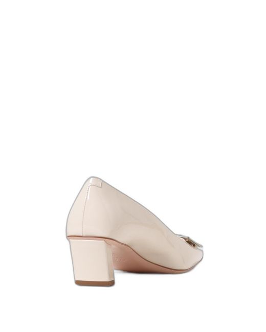 Roger Vivier Pink Belle Vivier Patent Leather Pumps