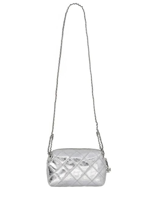 Tory Burch White Fleming Bag Leather Shoulder