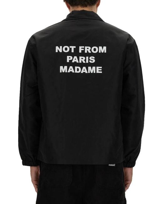 Drole de Monsieur Black Giacca Slogan for men