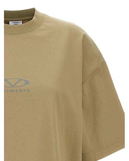 Vetements Natural 'Oval Logo' T-Shirt