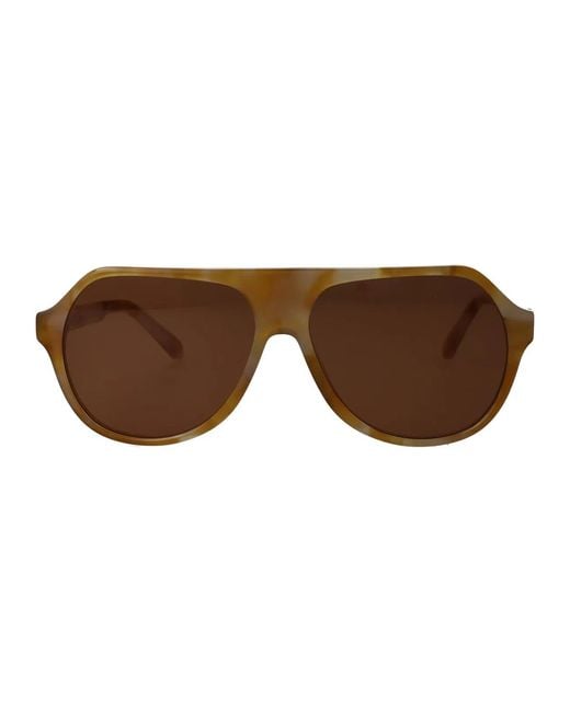 Palm Angels Brown Acetate Sunglasses