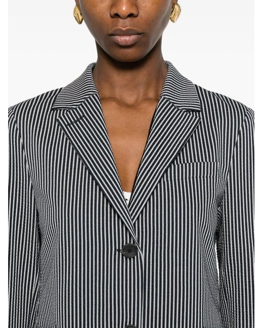 Harris Wharf London Gray Cotton Blend Blazer Jacket