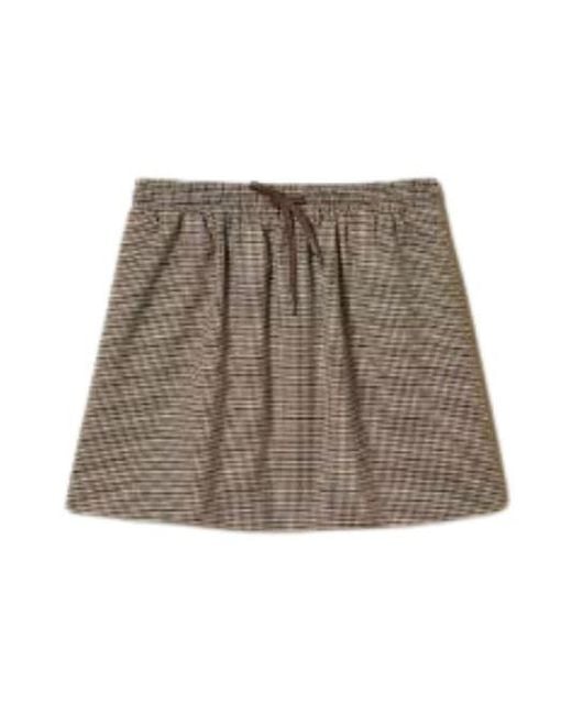 Twinset Gray Polyester Skirt