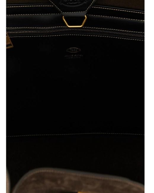Tod's Brown Medium 'Tim' Shopping Bag