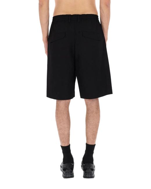 C P Company Black C.P.Company Shorts Metropolis Con Logo for men
