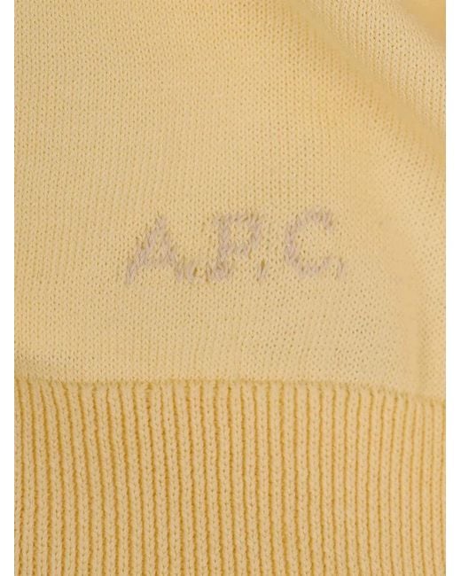 A.P.C. Yellow Cotton T-Shirt