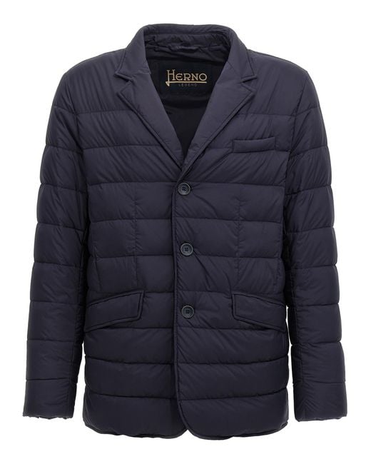 Herno Blue Harness Insert Blazer for men