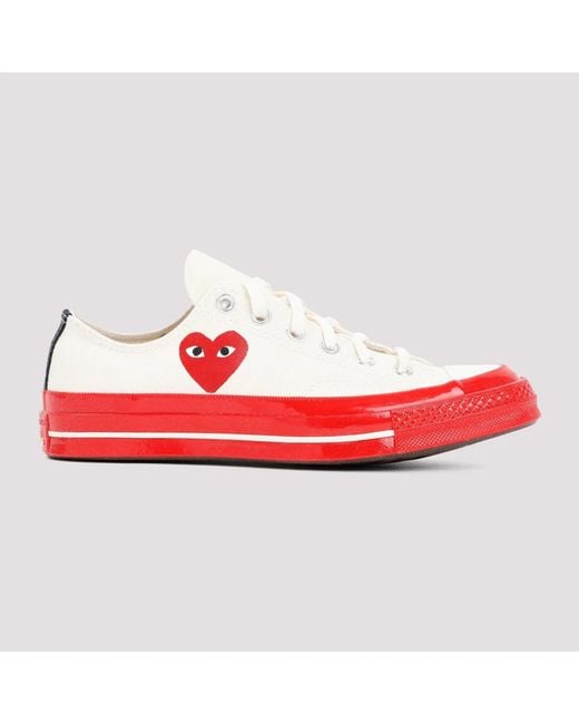 COMME DES GARÇONS PLAY Red Heart Print Sneakers for men