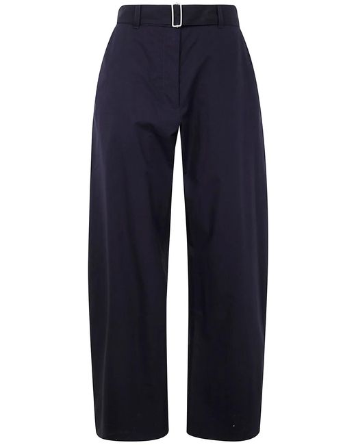 Studio Nicholson Blue Belted Round Leg Pant