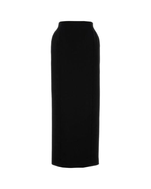 Balenciaga Black Hourglass Maxi Skirt