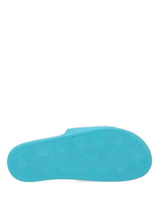 Versace Jeans Couture Blue Slides With Logo for men