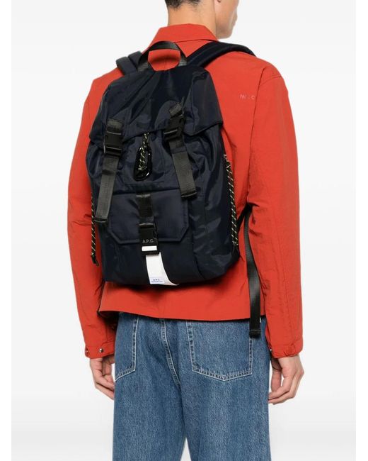A.P.C. Blue Treck Backpack for men