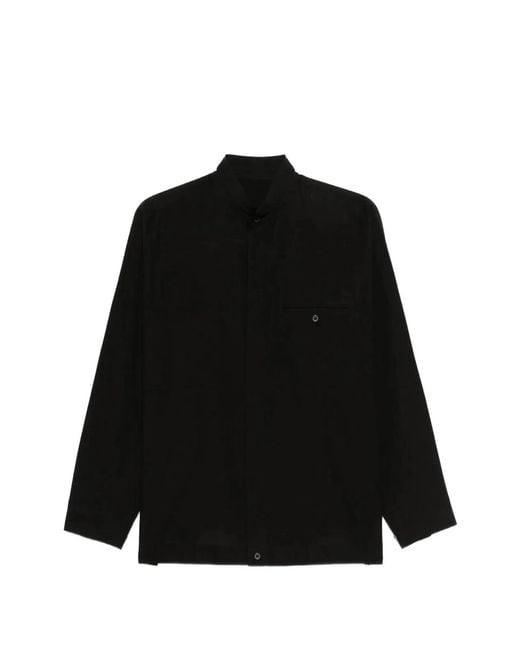 HOMME PLISSÉ Black Homme Plisse Issey Miyake Chest-Pocket Shirt for men