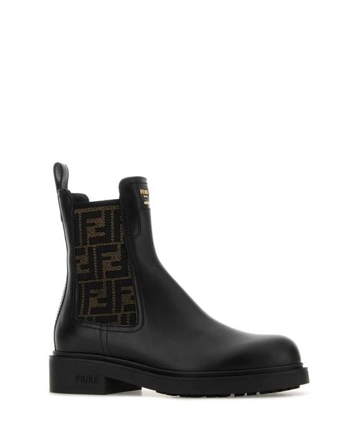 Fendi Black F.Filo Vitello+Elastico Ff