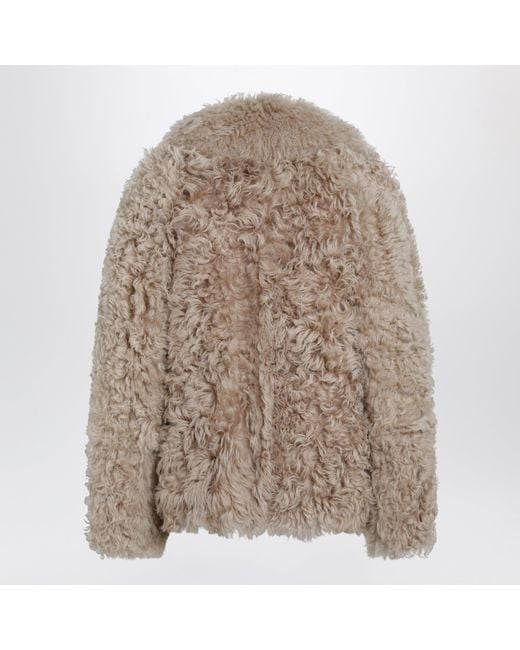 Blancha Brown Short Hazelnut Fur Jacket
