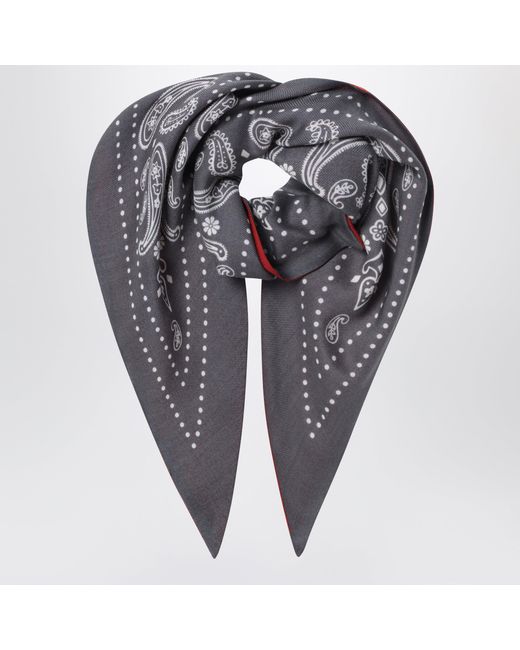 Destin Gray Lava/Terracotta Triangular Bandana Scarf