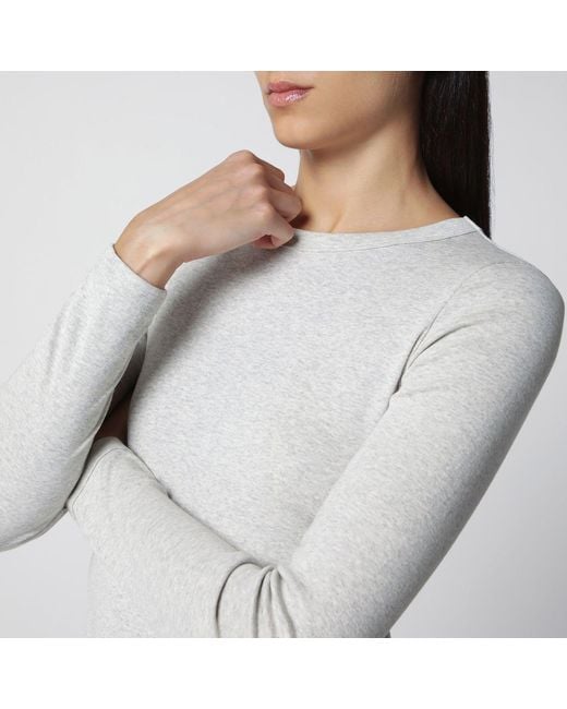 Flore Flore Gray Mélange Max Organic Cotton Longsleeve Tshirt
