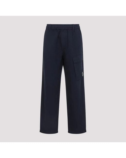 C P Company Blue C.P.Company Cotton Cargo Pants for men