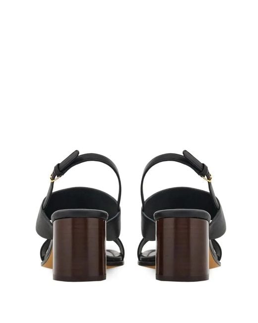 Ferragamo Black Lou 55 Sandals