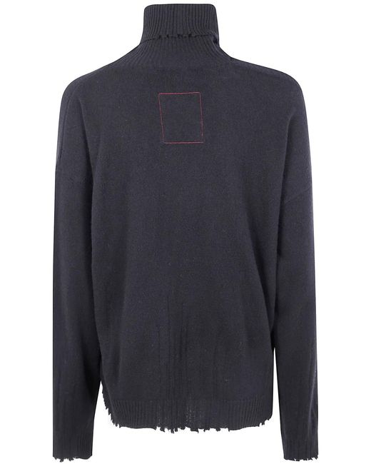 Uma Wang Blue High Neck Top